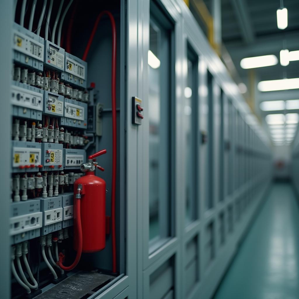 Elektrik panosunun içine monte edilmiş mikro söndürme tüpü ve ısıya duyarlı boru